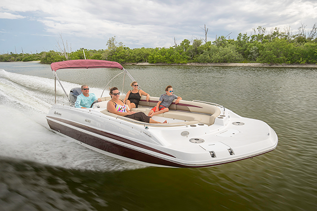 Used deck boats for sale deals